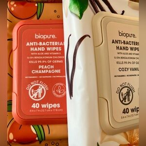 Anti-Bacterial Hand Wipes - Various scents available